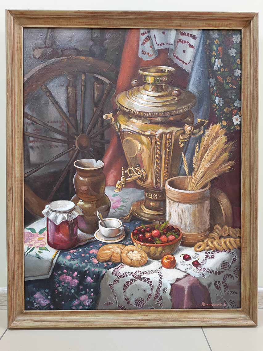 Чаепитие. Натюрморт. Холст. Масло. Ярославцева Елизавета